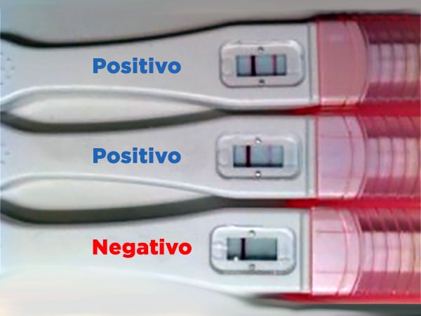 Fotos: teste de gravidez positivo e negativo (várias marcas)